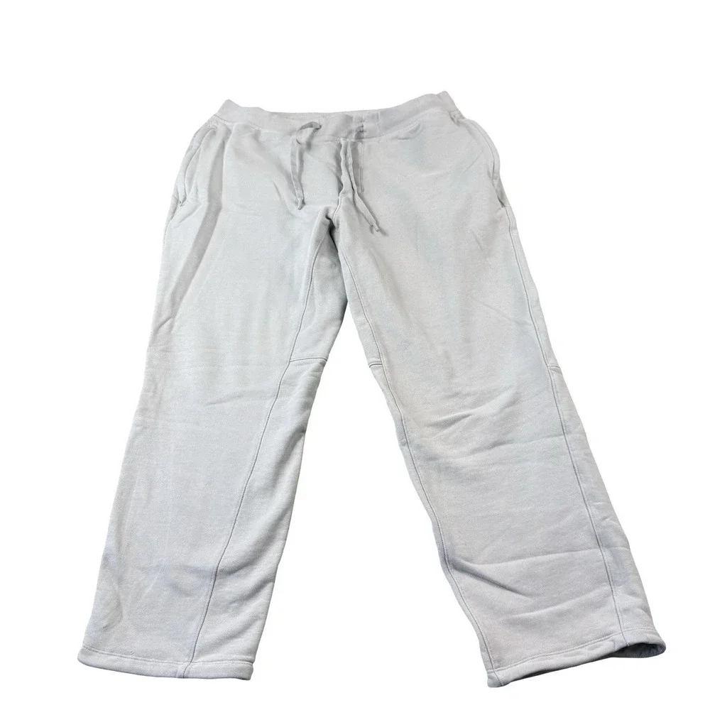 Lululemon French Terry Gray Cotton Blend Mens Sweatpant Size Large
